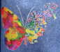 Preview: Filztasche Schmetterling (Farbe: grau)