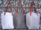Preview: Filztasche Uhu (Farbe: grau)