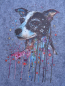 Preview: Filztasche Hund (Farbe: hellgrau)