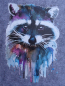 Preview: Filztasche Waschbär (Farbe: hellgrau)
