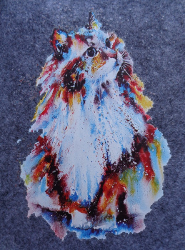 Filztasche Katze (Farbe: grau)