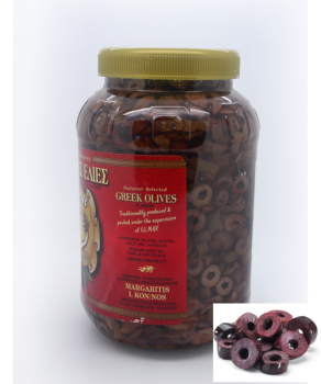 Kalamata Oliven in Scheiben für Salat und Pizza - 1Kg