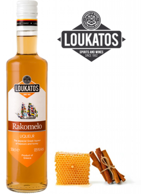 Loukatos Rakomelo (Raki mit Honig)  - 500ml - 25% vol.