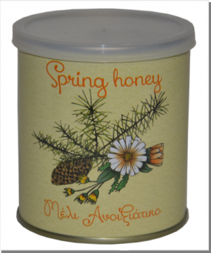 Frühlingshonig aus Blüten und Pinien