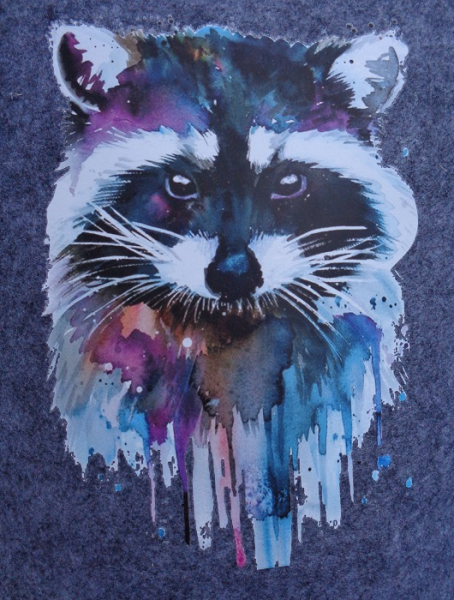 Filztasche Waschbär (Farbe: grau)