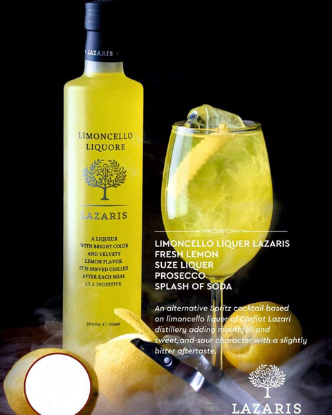 Lazaris Limoncello - Zitronen Likör - 500ml - 30% vol.