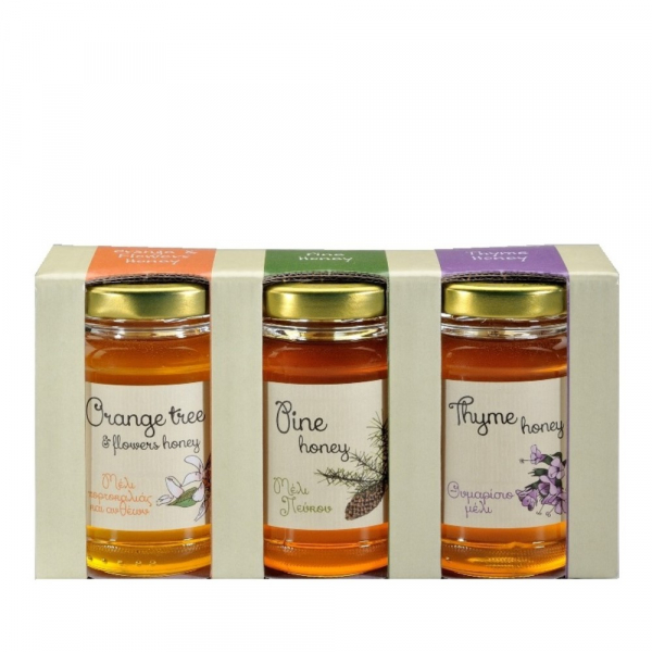 Honig Geschenkset - Thymian - Pinie - Orange