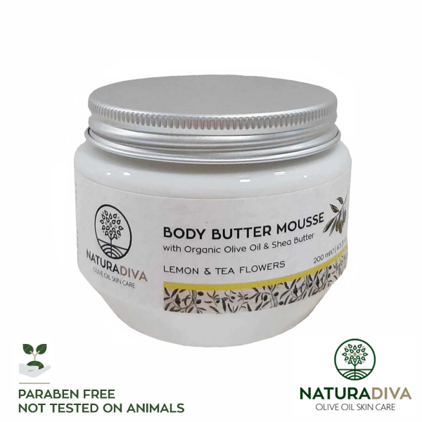 Body Butter Mousse Zitrone und Teeblüte - Body Butter Mousse Lemon & Tea Flowers