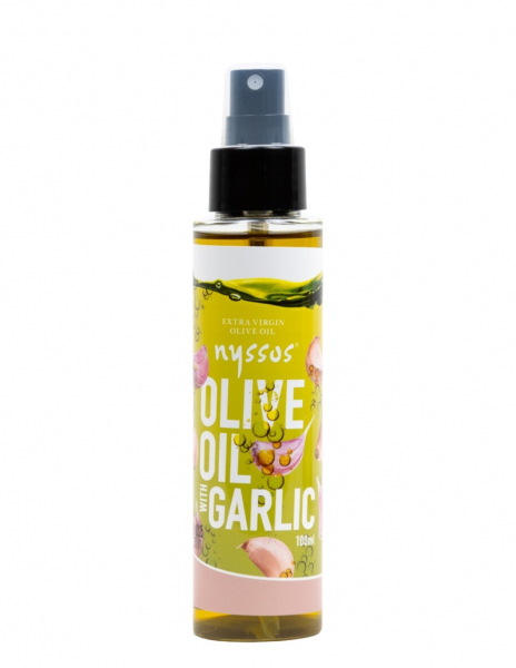 Nyssos Knoblauch Infundiertes Olivenöl - Spray - 100ml
