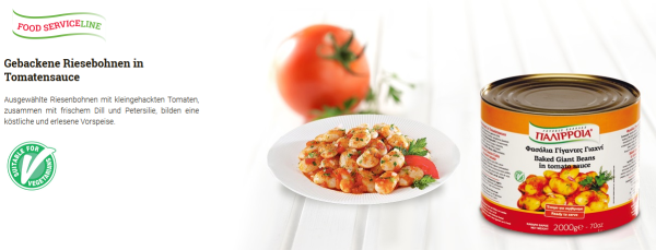 Paliria Gigantes Riesenbohnen in Tomatensauce - 2kg