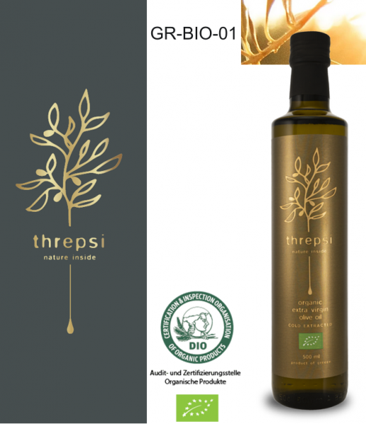 Threpsi - BIO Natives Olivenöl Extra - 500ml